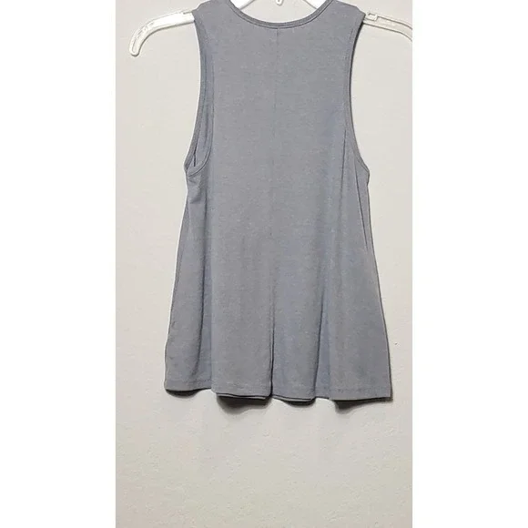 Girls Unicorn Sparkle Tank Top XL 14-16 Gray Racerback Sleeveless Shirt - Picture 4 of 8